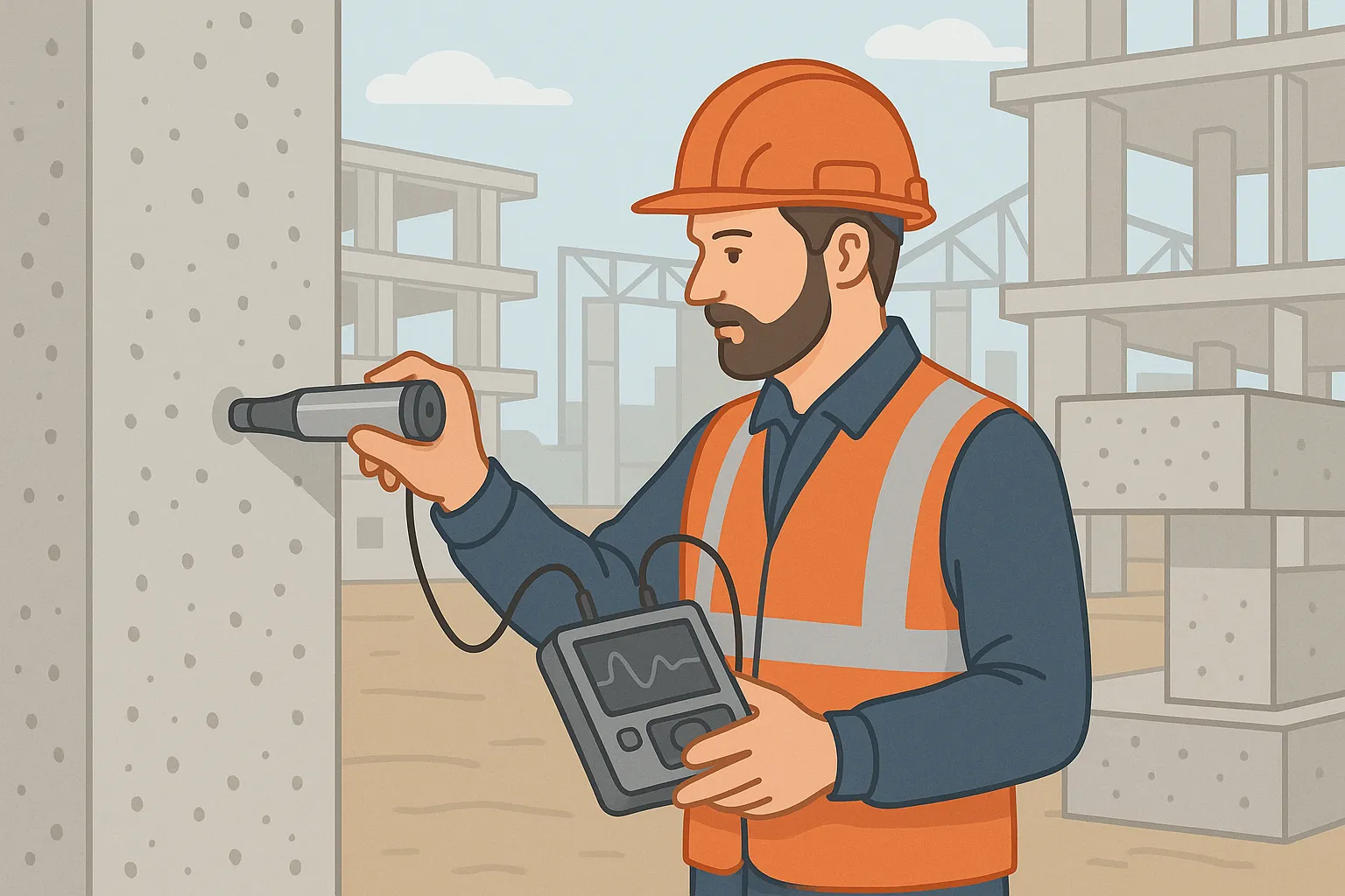 Неразрушающий контроль прочности бетона - методы и оборудование